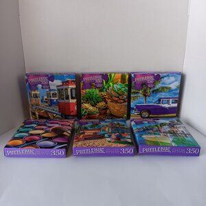 Bundle Of (6) 350 Piece Puzzle Bug Puzzles - -Pre-owned-Excellent Condition!